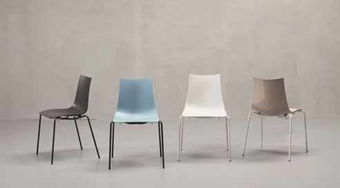 chaises de bureau couleurs pastel